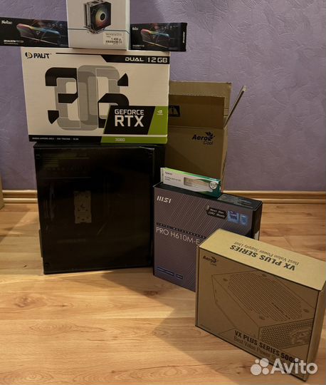 Игровой компьютер i3 12100f/rtx3060/16gb/512gb