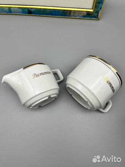 Кофейная кружка и сливочник ГДР