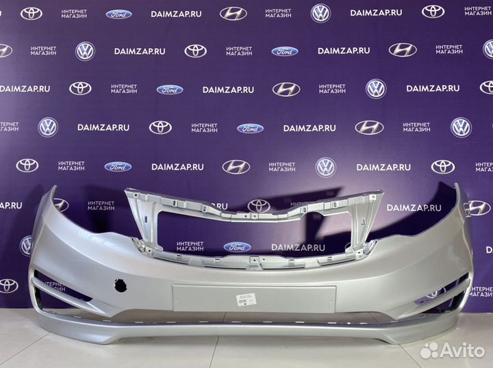 Бампер Передний KIA RIO 3 (15-17) Серебристый