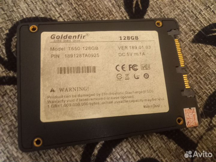 Продам SSD Goldenfir 128gb. торг