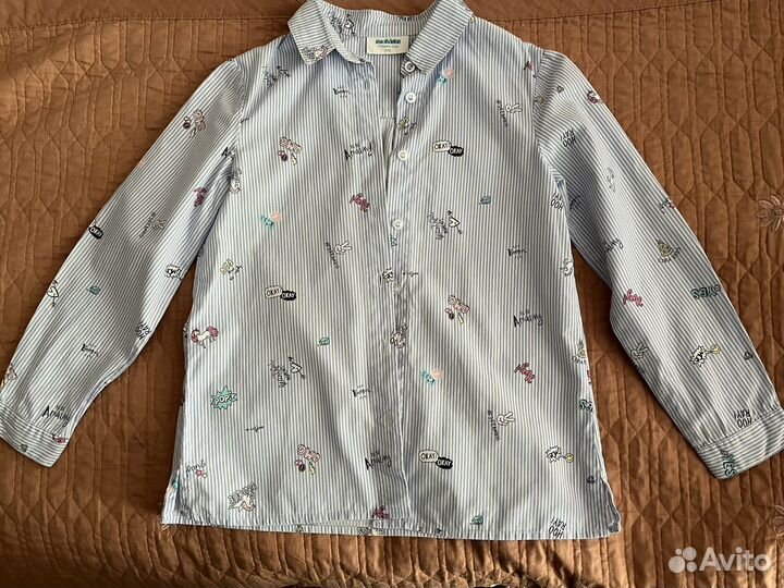 Рубашка школьная для девочки 122