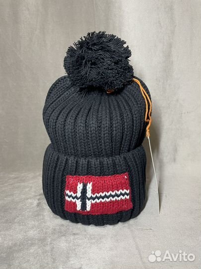 Шапка Napapijri крупная вязка премиум качество