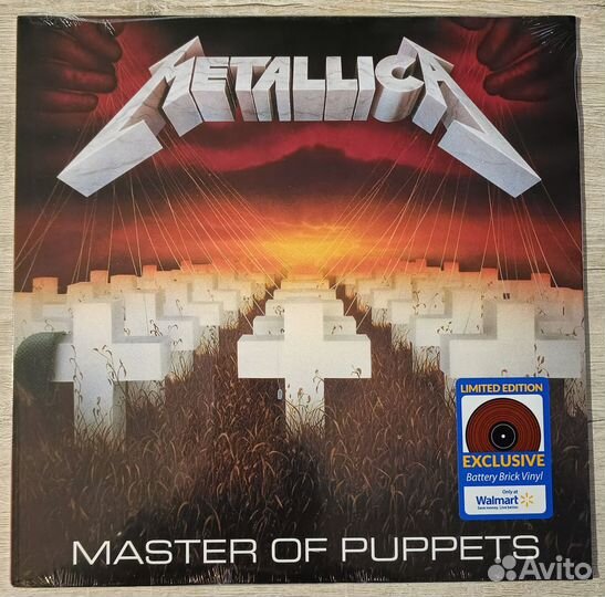 Metallica - Master of Puppets (красный винил, США)