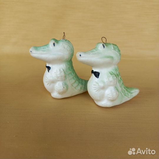 Ёлочная игрушка Крокодил, пенопласт