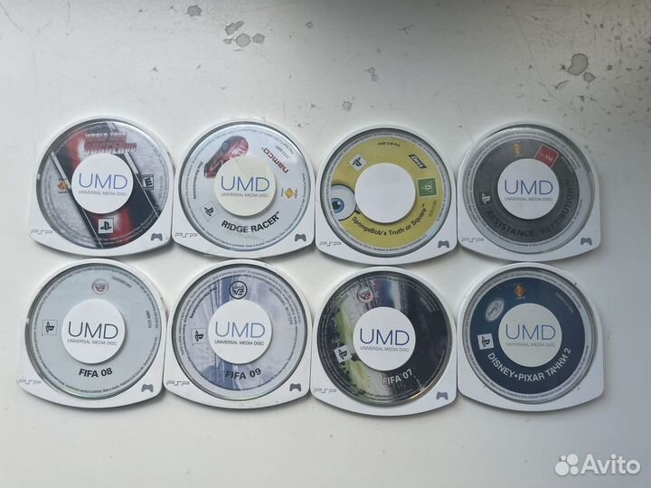 Диски с играми на Sony PSP