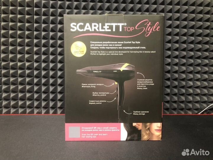 Фен Scarlett SC-HD70I18, черный