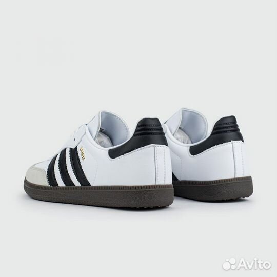 Кроссовки Adidas Samba OG White Black Str