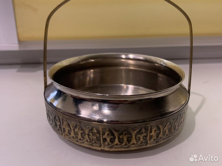 Сахарница мельхиор СССР