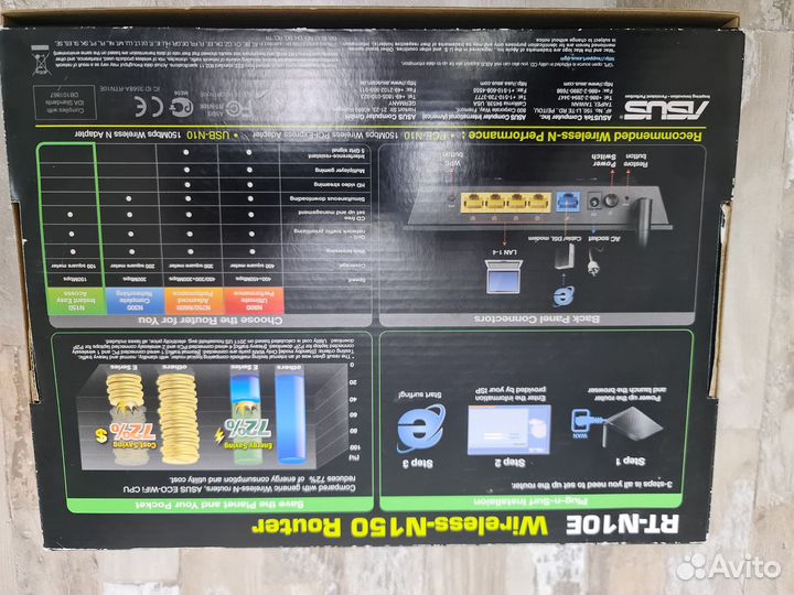 Роутер Asus rt-n10e wireless n router