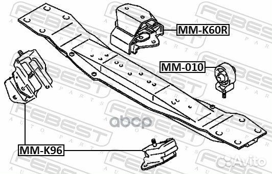 Опора кпп Mitsubishi Pajero Sport 96-09 MMK60R