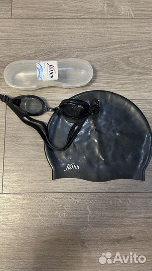 Очки для плавания joss + новая шапочка