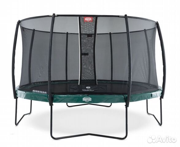 Батут Berg Elite Regular Green 430 с сеткой Deluxe