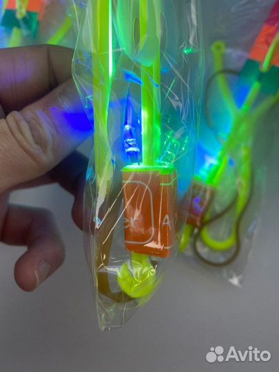 Светящиеся вертолётики с рогаткой оптом 121