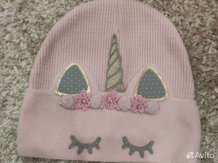 Шапка для девочки 3-4 года