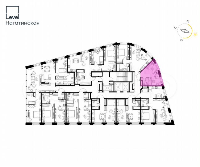 Квартира-студия, 21,4 м², 11/26 эт.