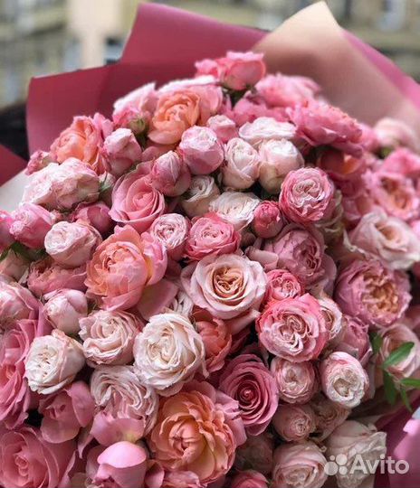 Букет гигант из пионовидной розы,доставка