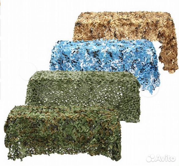 Маскировочные сети 3х6м/желтая/зеленая/ Камыш