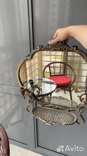 Антикварное Зеркало с подсвечниками