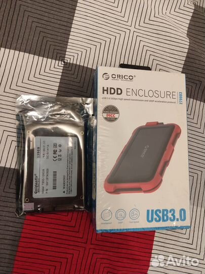 Противоударный корпус USB 3.0 для HDD SATA SSD