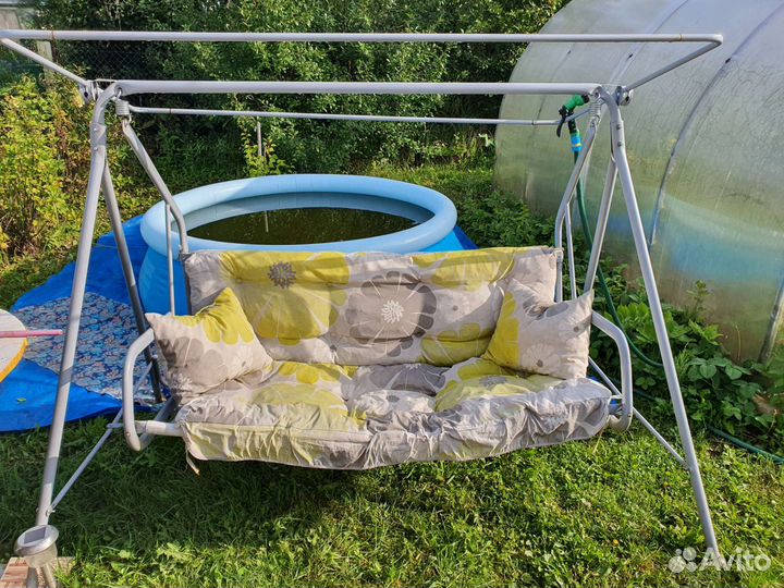 Садовые качели бу