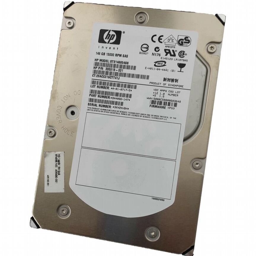 [395518-001] Жесткий Диск Hp146gb Sas 3,5" Hdd
