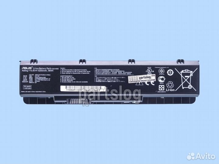 Аккумулятор для Asus A32-N55 10.8V 5200mAh 56Wh