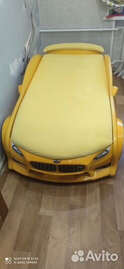 Детская кровать 3D машина BMW