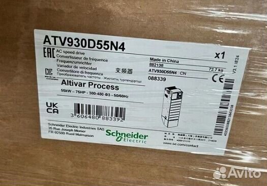 Преобразователь Schneider Electric ATV930D55N4