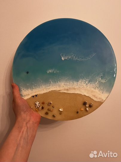 Картина из эпоксидной смолы море