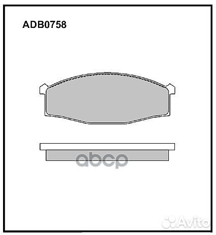 Колодки тормозные дисковые перед nissan TER