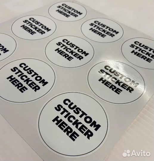 Печать наклеек и стикеров