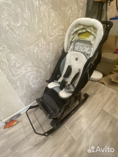Детские санки-коляска Ника 7-5К