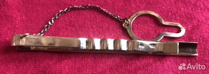 Серебряный зажим для галстука