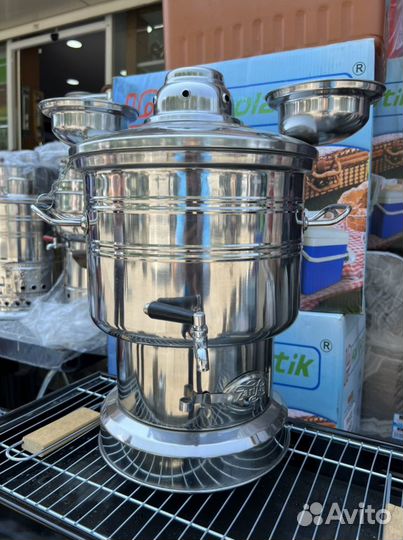 Мощный самовар на 8 литров. Толстостенный