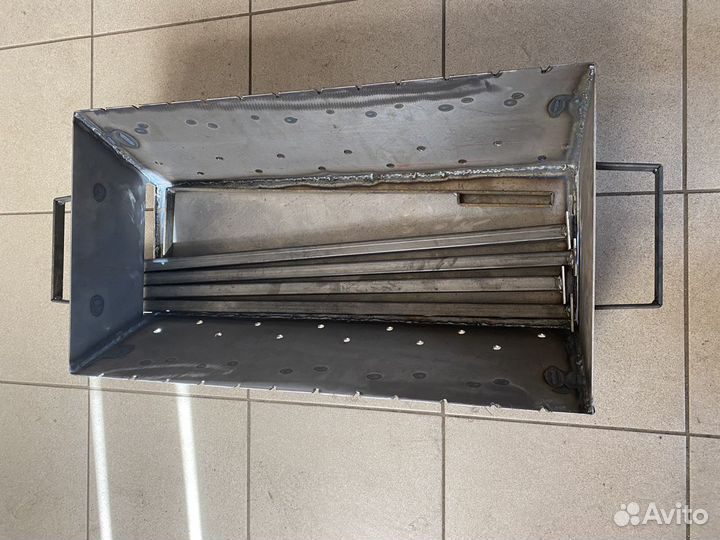 Мангал разборный(ножки сьемные) металл 2мм