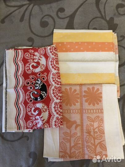 Кухонные полотенца СССР лен