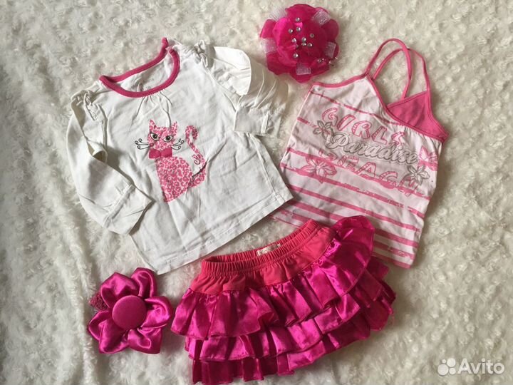 Одежда на девочку 6-12 мес