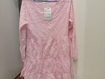 Новое лёгкое Платье туника розовое летнее