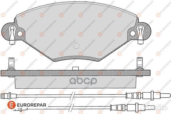 Колодки тормозные дисковые 1617257180 eurorepar