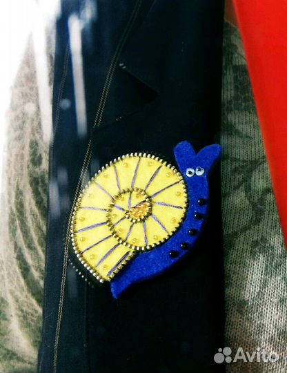 Брошь из фетра, авторская работа