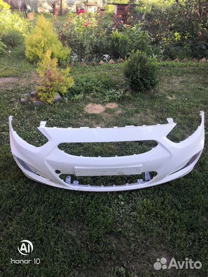 Бампер передний на hyundai solaris