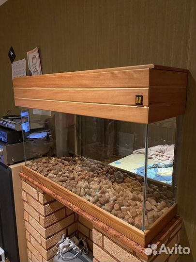 Аквариум с тумбой и декором 200 литров
