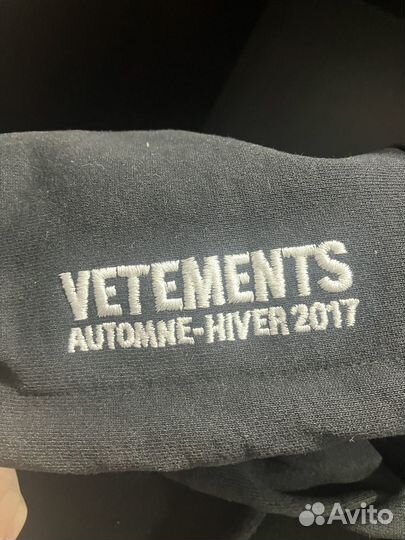 Vetements total darkness худи