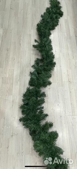 Елка искусственная, гирлянда
