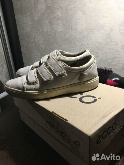 Ecco кроссовки (кеды) кожа детские