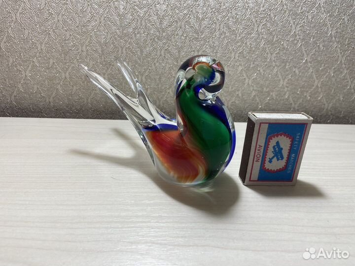 Статуэтки, фигурки фламинго, птичка стекло