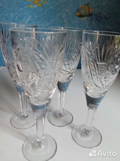 Фужеры хрустальные СССР