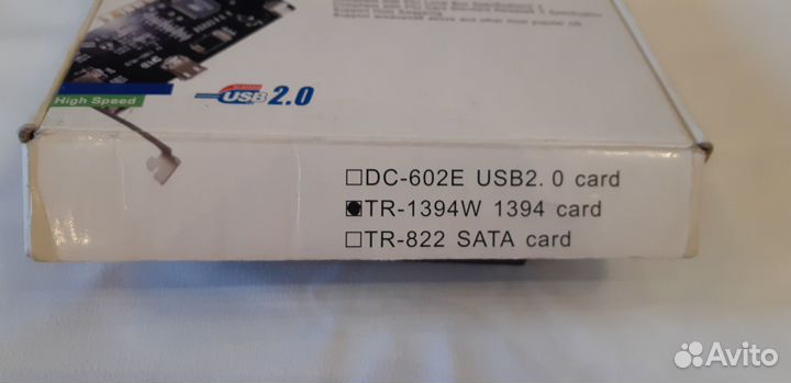 Контроллер Tekram TR-1394W FireWire PCI