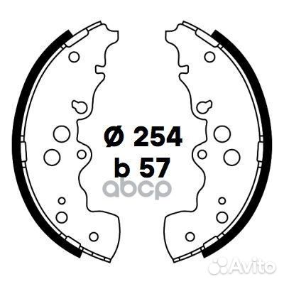 Колодки тормозные барабанные зад GF4787