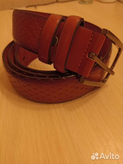 Мужской кожаный ремень Италия
